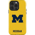 University of Michigan M Logo Yellow iPhone 15 Pro Impact Case