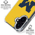 University of Michigan M Logo Yellow iPhone 16 Clear Case
