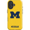 University of Michigan M Logo Yellow iPhone 16 Plus Impact Case