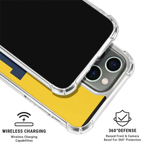 University of Michigan M Logo Yellow iPhone 16 Pro Clear Case