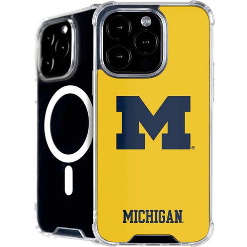 University of Michigan M Logo Yellow iPhone 16 Pro Max MagSafe Case