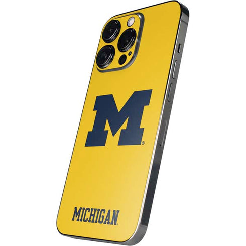 University of Michigan M Logo Yellow iPhone 16 Pro Max Skin