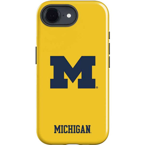 University of Michigan M Logo Yellow iPhone 16e Impact Case