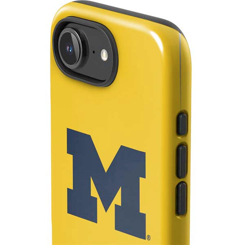 University of Michigan M Logo Yellow iPhone 16e Impact Case