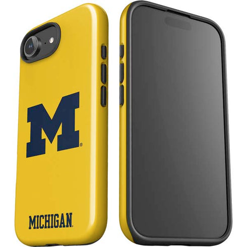 University of Michigan M Logo Yellow iPhone 16e Impact Case