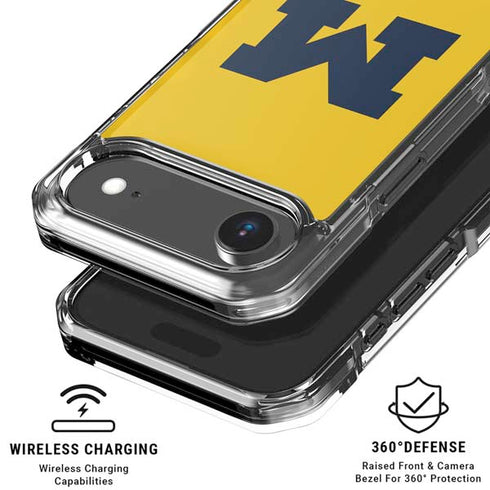 University of Michigan M Logo Yellow iPhone 17 Air Clear Case