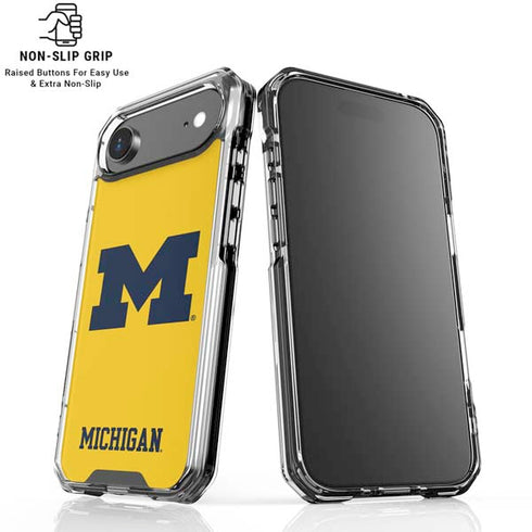 University of Michigan M Logo Yellow iPhone 17 Air Clear Case