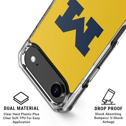 University of Michigan M Logo Yellow iPhone 17 Air MagSafe Case