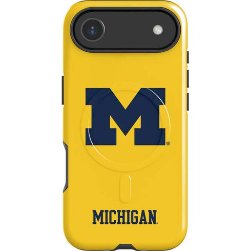University of Michigan M Logo Yellow iPhone 17 Air Magsafe Impact Case