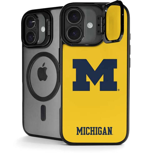 University of Michigan M Logo Yellow iPhone 17 Kickstand Case