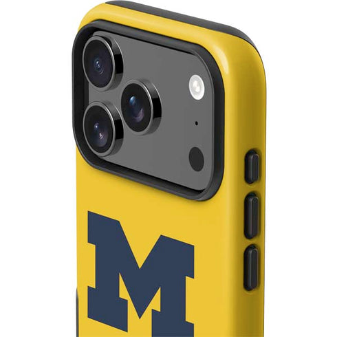 University of Michigan M Logo Yellow iPhone 17 Pro Impact Case
