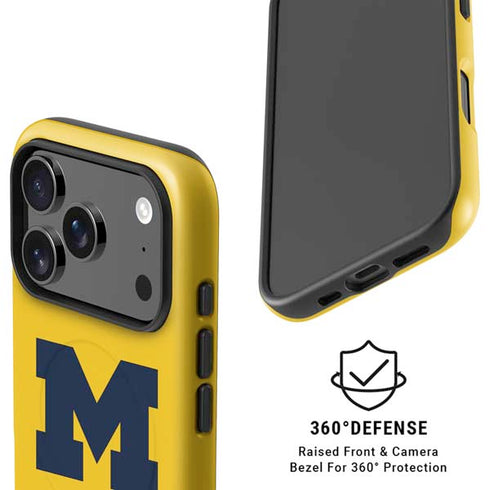 University of Michigan M Logo Yellow iPhone 17 Pro Magsafe Impact Case