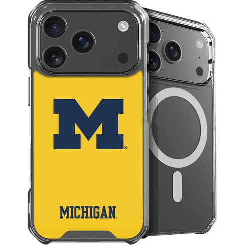 University of Michigan M Logo Yellow iPhone 17 Pro Max MagSafe Case