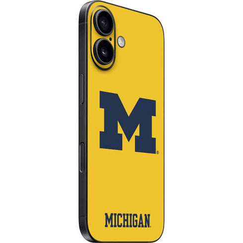 University of Michigan M Logo Yellow iPhone 17 Skin