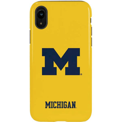 University of Michigan M Logo Yellow iPhone XR Pro Case