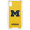 University of Michigan M Logo Yellow iPhone XS Clear Case