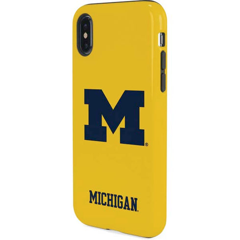 University of Michigan M Logo Yellow iPhone XS Pro Case