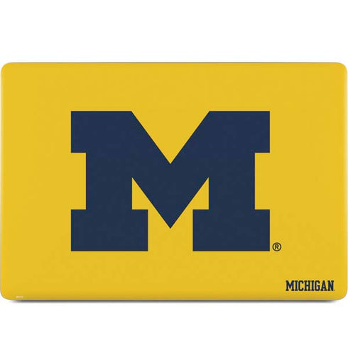 University of Michigan M Logo Yellow MacBook Skins