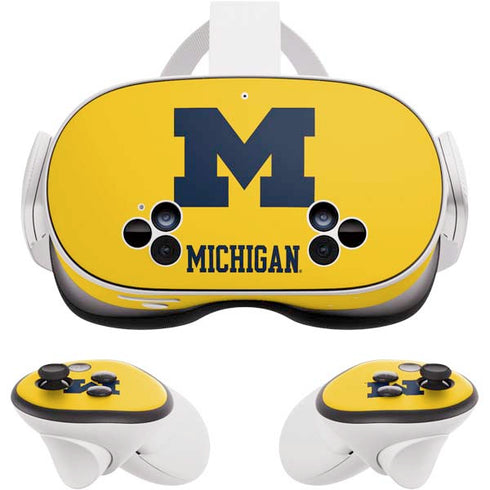 University of Michigan M Logo Yellow Meta Quest 3S Skin