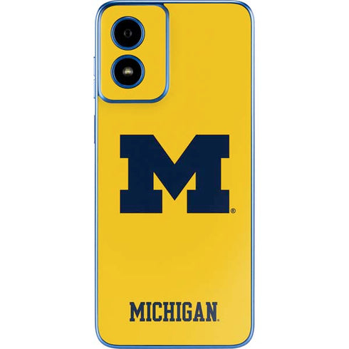 University of Michigan M Logo Yellow Moto G Play 4G (2024) Skin