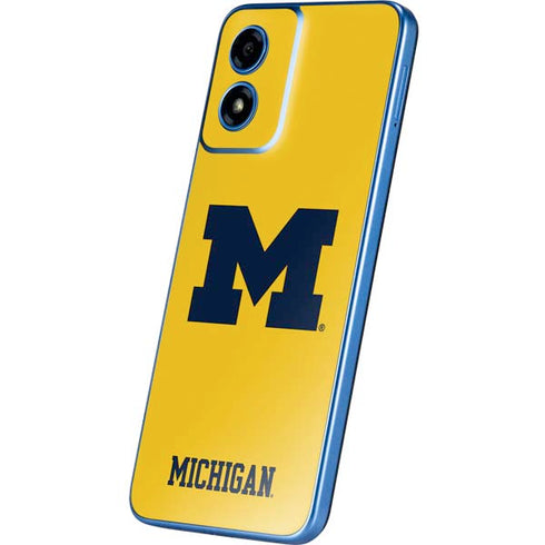University of Michigan M Logo Yellow Moto G Play 4G (2024) Skin