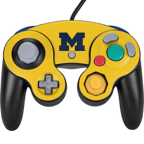 University of Michigan M Logo Yellow Nintendo Skins