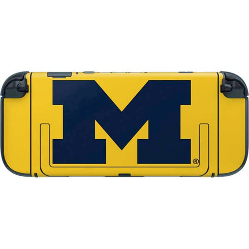 University of Michigan M Logo Yellow Nintendo Switch 2 (2025) with Joy-Con Skin