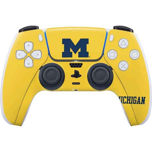 University of Michigan M Logo Yellow PlayStation PS5 Skins