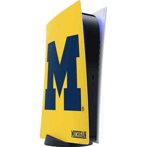 University of Michigan M Logo Yellow PlayStation PS5 Skins