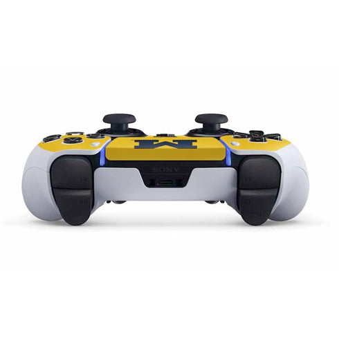 University of Michigan M Logo Yellow PS5 DualSense Edge Pro Controller Skin
