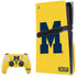 University of Michigan M Logo Yellow PS5 Pro Disk Bundle Skin
