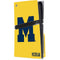 University of Michigan M Logo Yellow PS5 Pro Disk Console Skin