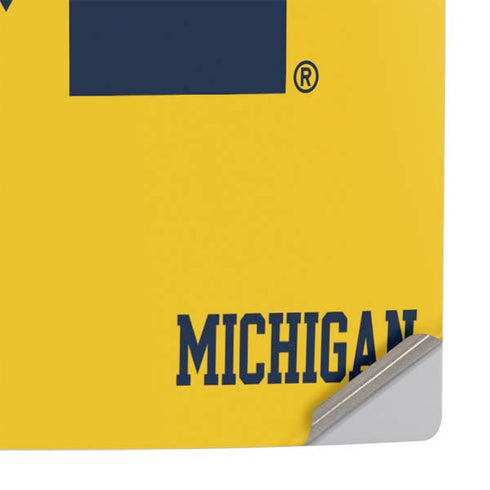 University of Michigan M Logo Yellow PS5 Slim Digital Edition Console Skin