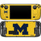 University of Michigan M Logo Yellow Steam Deck Handheld Gaming Computer OLED Skin