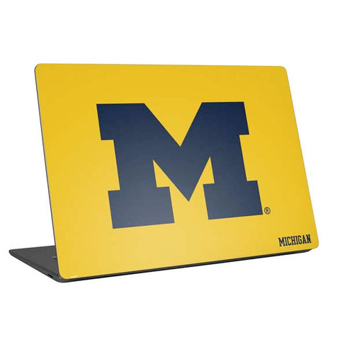 University of Michigan M Logo Yellow Laptop Skins