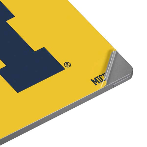 University of Michigan M Logo Yellow Laptop Skins