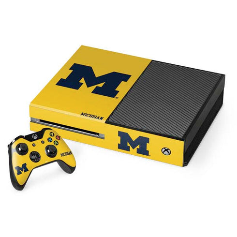 University of Michigan M Logo Yellow Xbox One Skins