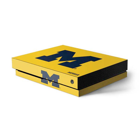 University of Michigan M Logo Yellow Xbox One Skins
