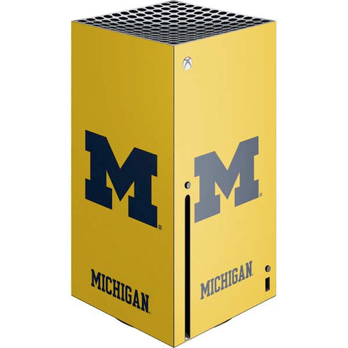 University of Michigan M Logo Yellow Xbox Series X Skins