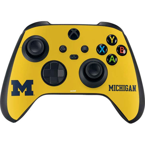 University of Michigan M Logo Yellow XBox Series X Digital Edition Bundle Skin