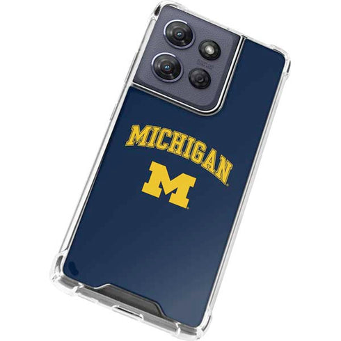 University of Michigan M Moto G Play 5G (2025) Clear Case