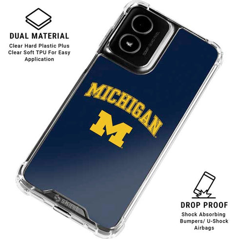 University of Michigan M Moto G Power 5G (2024) Clear Case