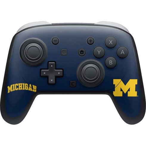 University of Michigan M Nintendo Switch 2 (2025) Pro Controller Skin