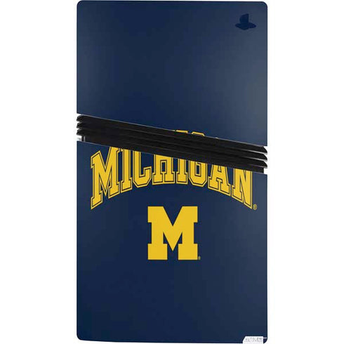University of Michigan M PS5 Pro Console Skin