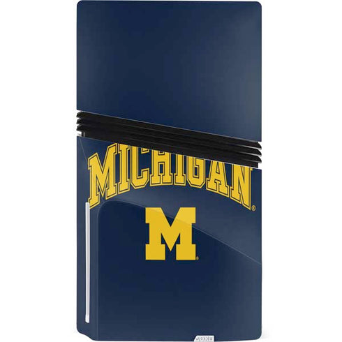 University of Michigan M PS5 Pro Disk Bundle Skin