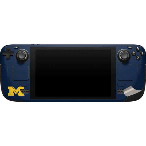 University of Michigan M Logo Steam Deck Handheld Gaming Computer Skin