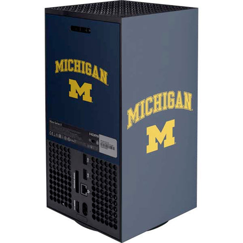 University of Michigan M XBox Series X Digital Edition Console Skin