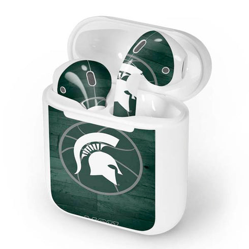 Michigan State University Basketball Courtside Apple AirPods Skin