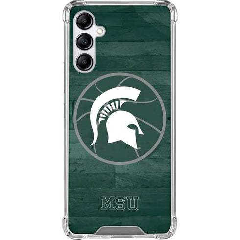 Michigan State University Basketball Courtside Gabb Phone 4 Clear Case