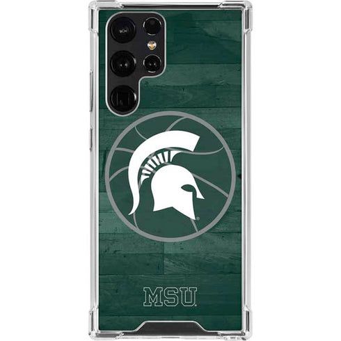 Michigan State University Basketball Courtside Galaxy S23 Ultra Clear Case